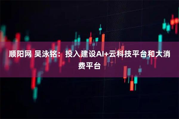 顺阳网 吴泳铭：投入建设AI+云科技平台和大消费平台